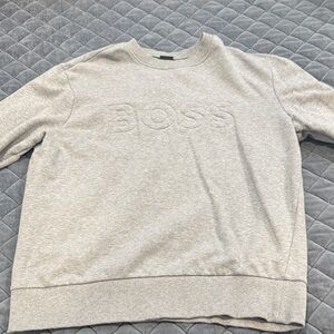BOSS Men's Gray Sweater XL